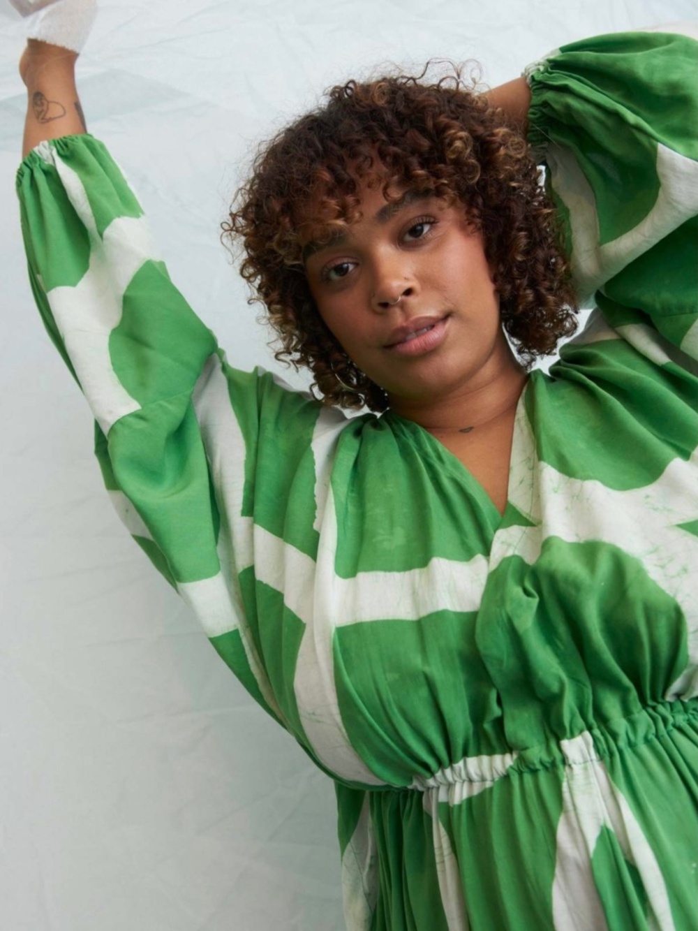 Osei Duro Bating Dress in Mangrove